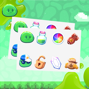 Blob Eating Simulator - Vinyl Sticker Pack Sheet (1pc)