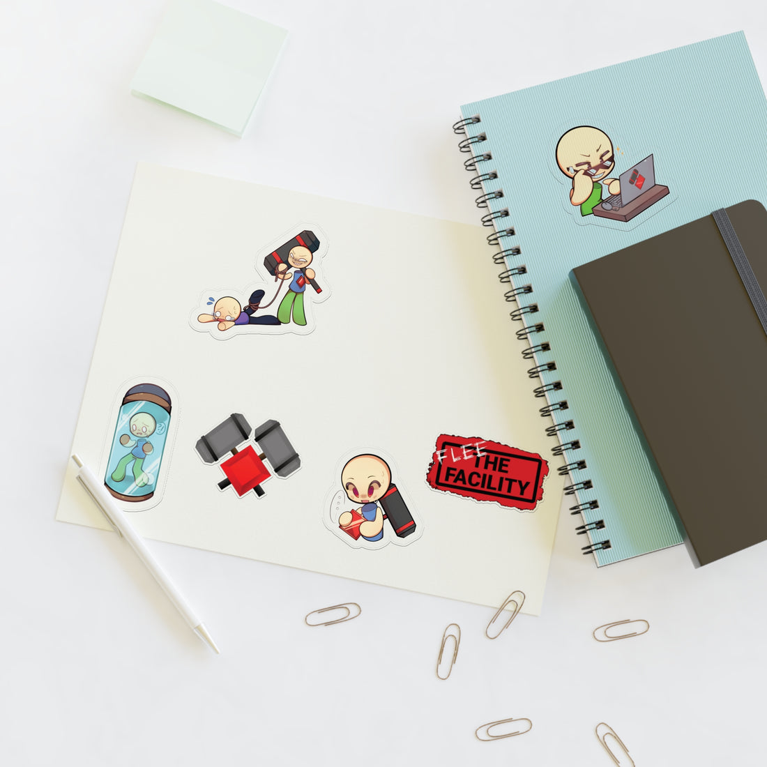Flee The Facility - Emoticon Vinyl Sticker Pack Sheet (1pc)
