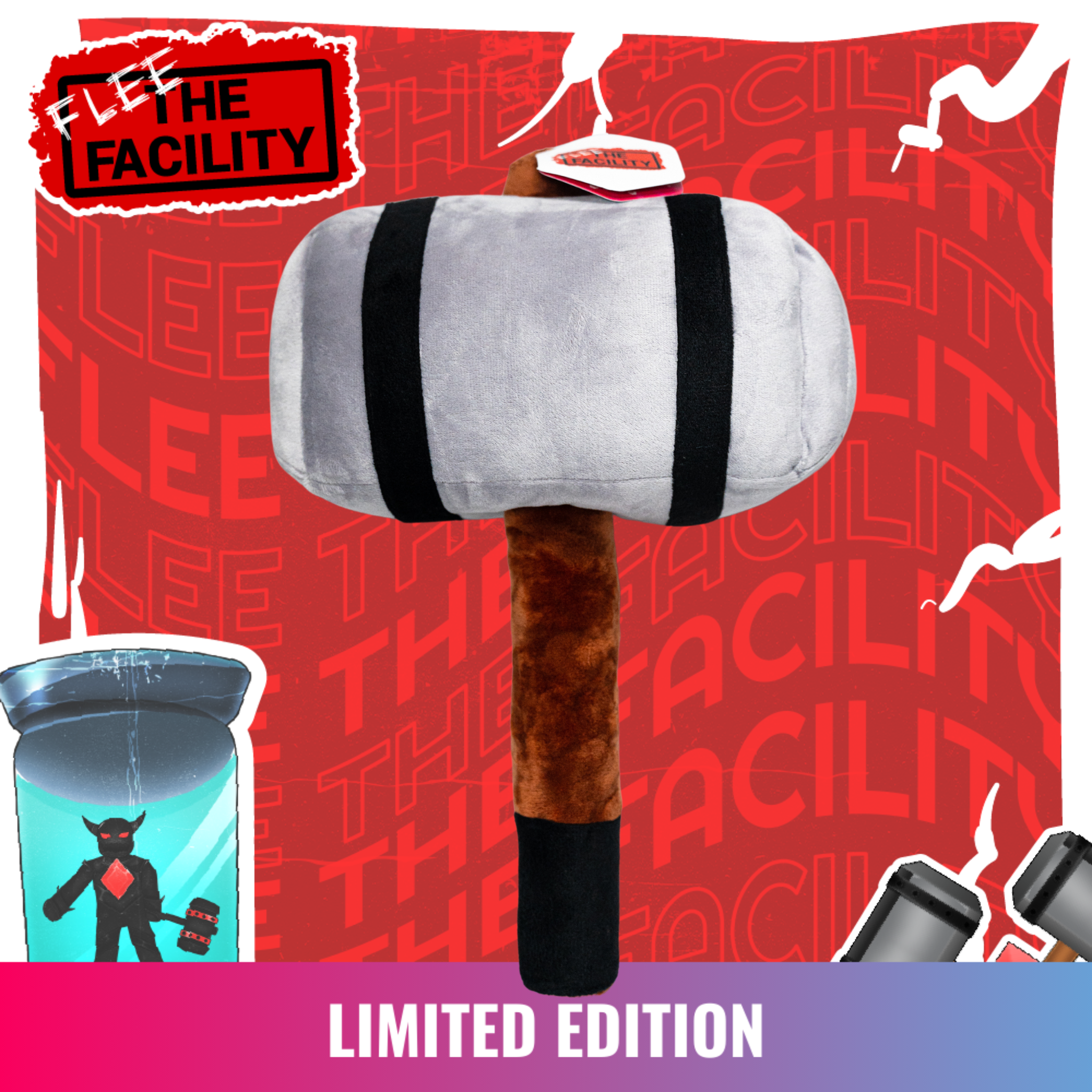[LIMITED] Flee The Facility - Default Gray Hammer Plush Toy 1st Edition