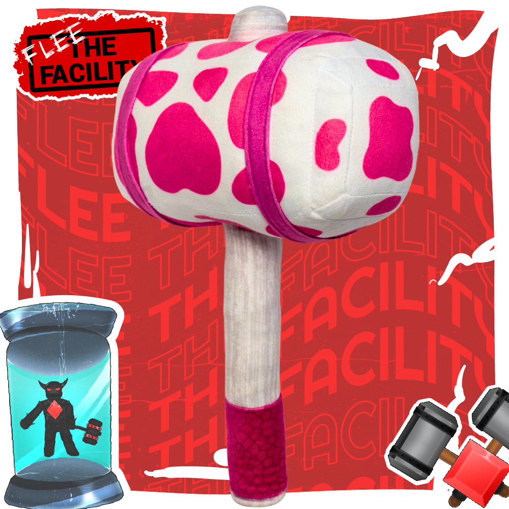 Flee The Facility - Strawberry Moo Hammer Plushie [PRE-ORDER]