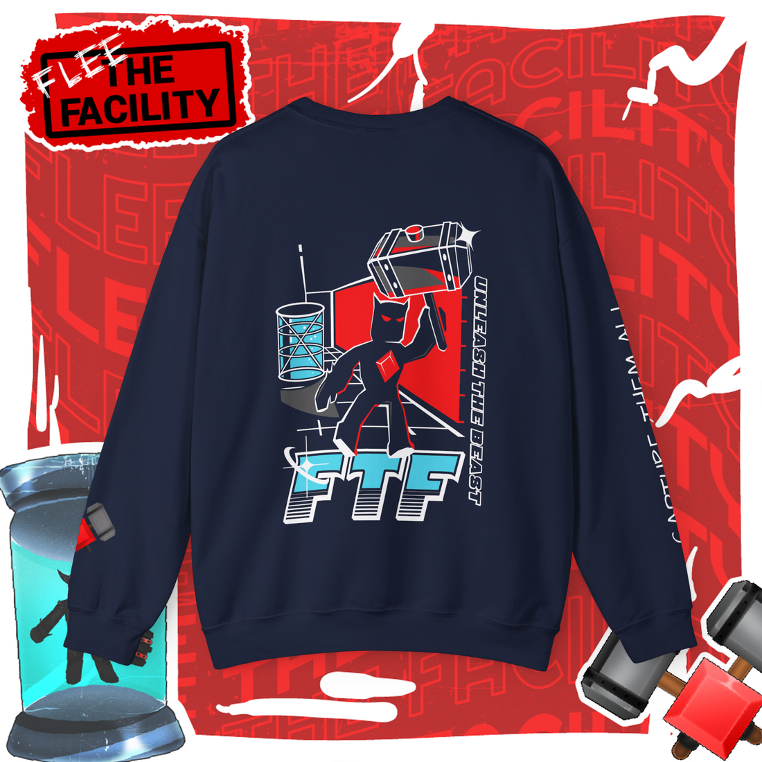 Flee The Facility - Unleash The Beast Premium Crewneck Sweatshirt