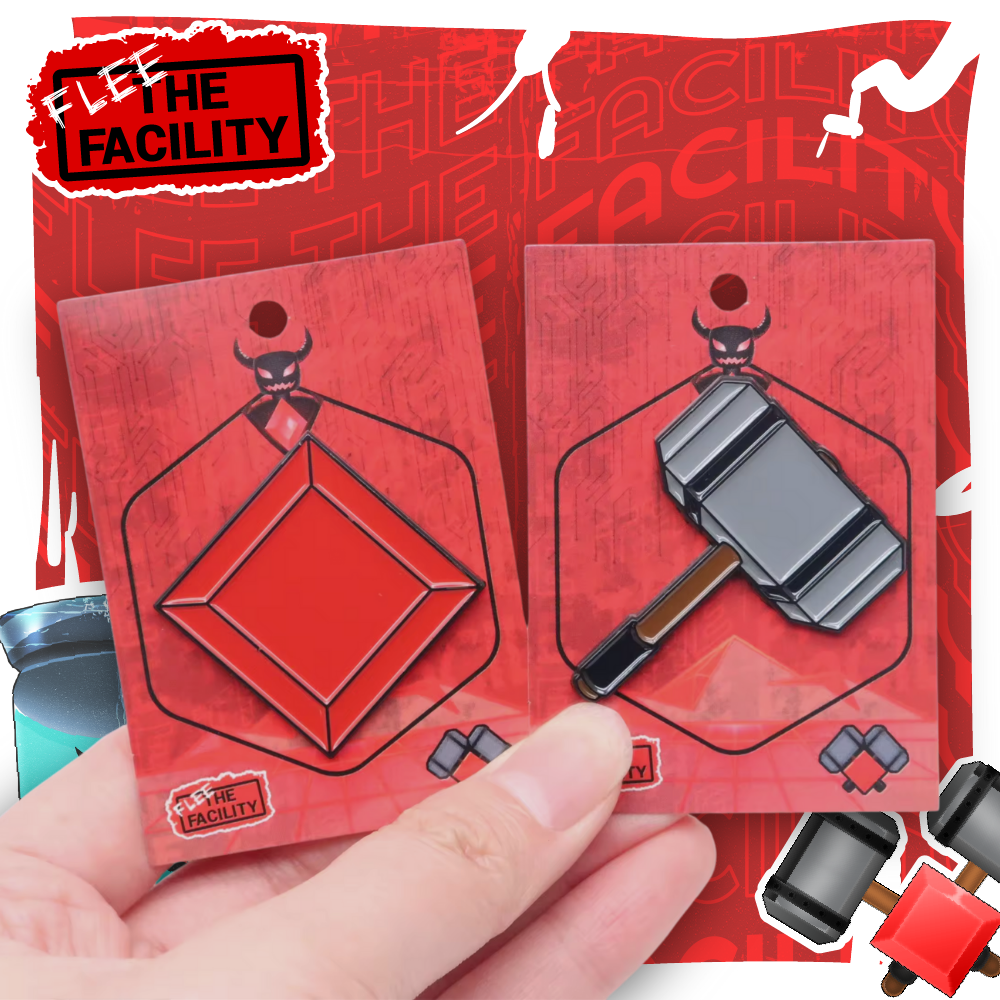 Flee The Facility - Gem & Hammer Pin Pack