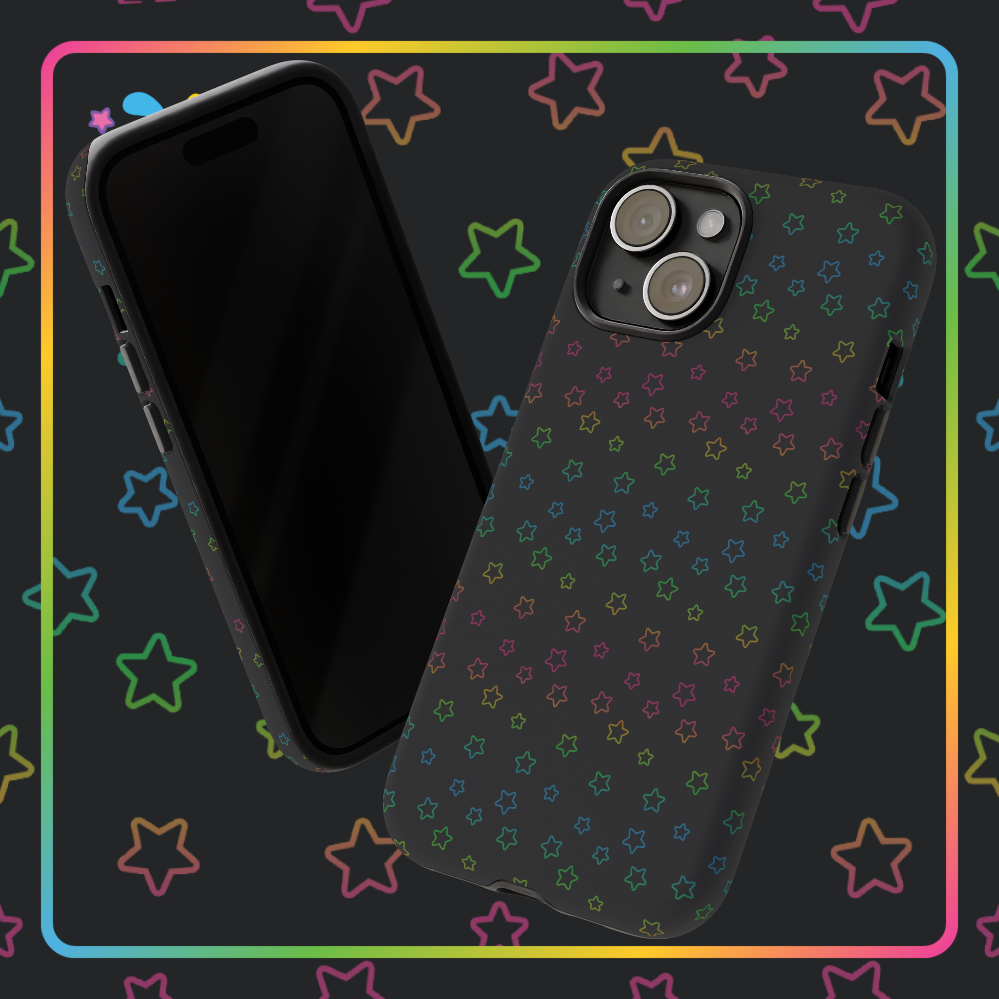 Catalog Avatar Creator - Rainbow Stars Phone Case