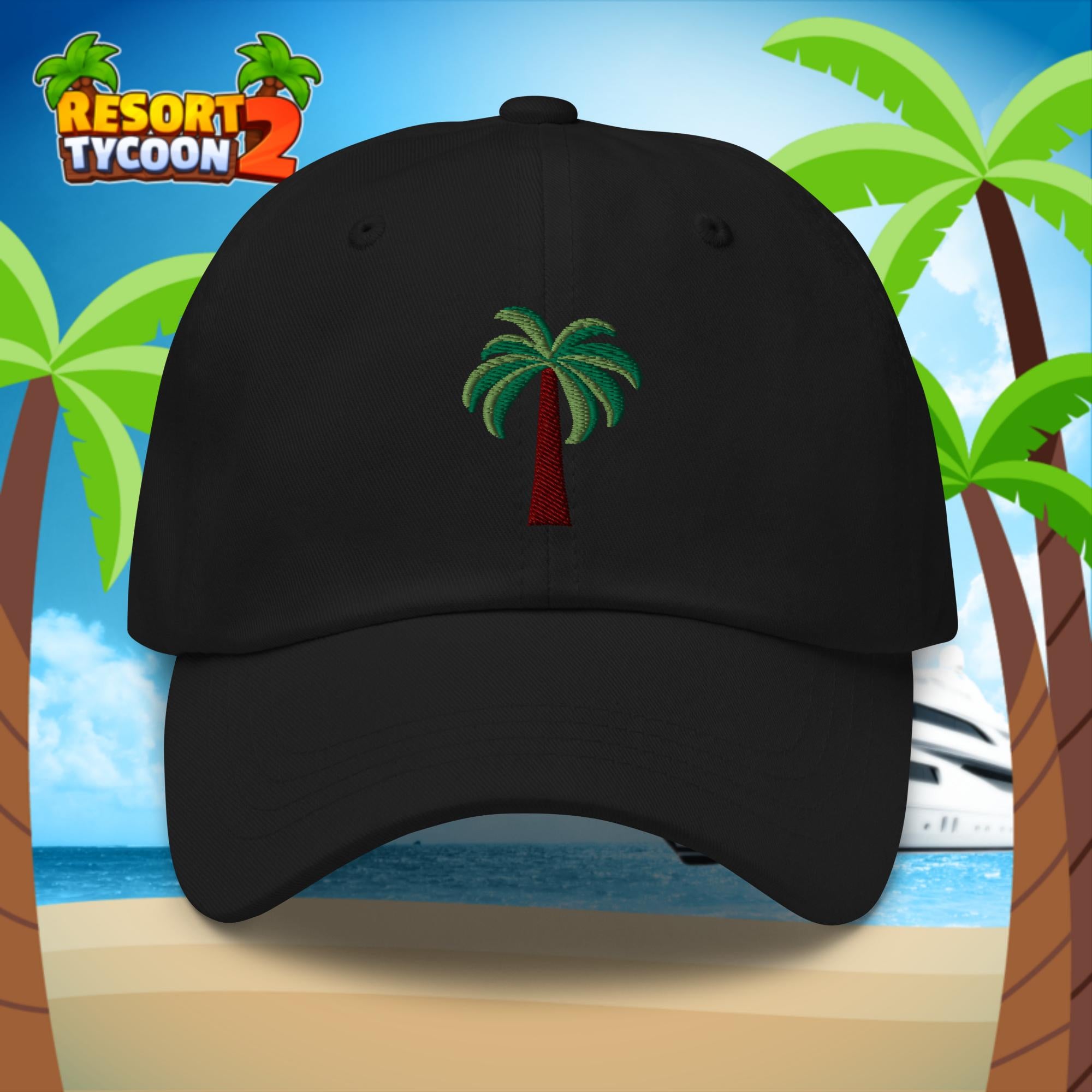 Resort Tycoon 2 - Palm Tree Embroidered Dad hat