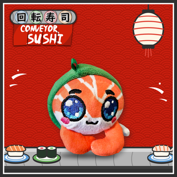 [PRE-ORDER] Conveyor Sushi Restaurant - Salmon Keychain Plushie
